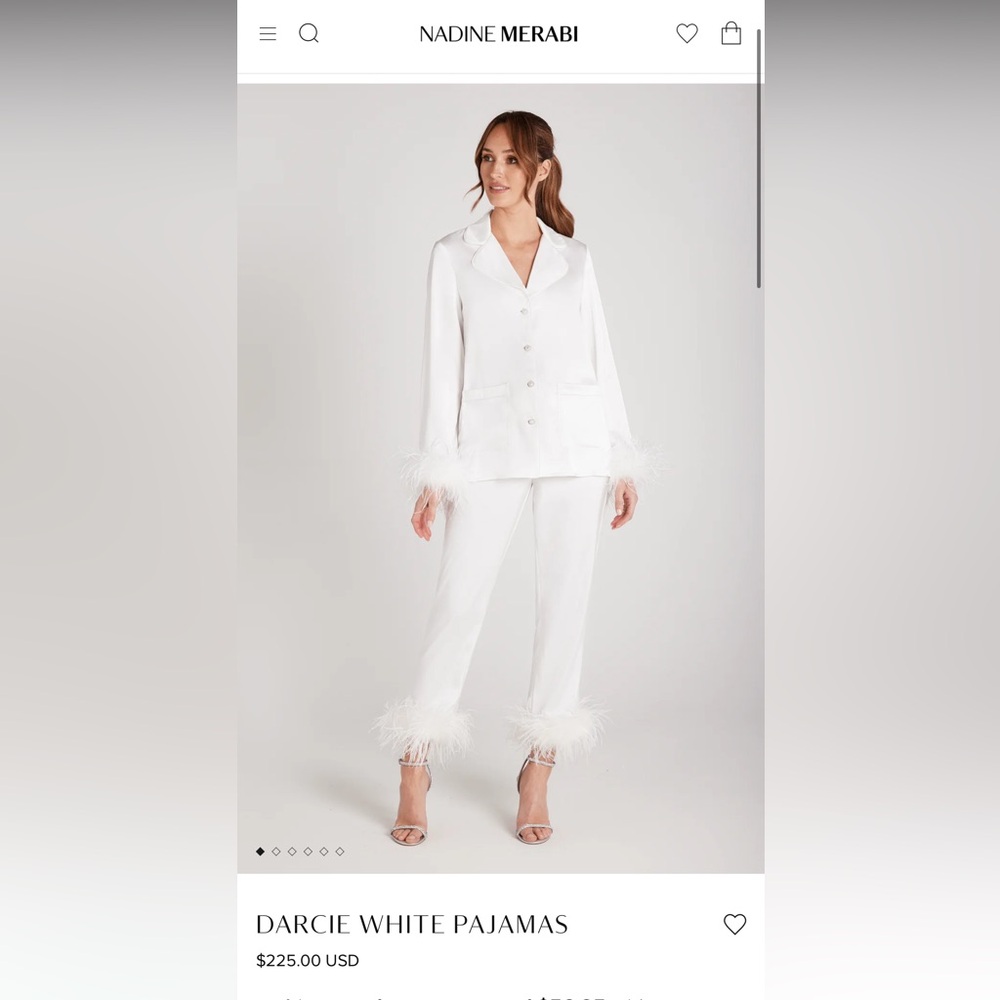 Nadine Merabi Darcie White Pajamas